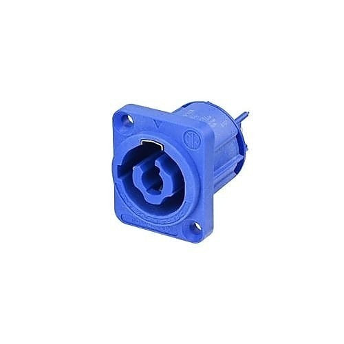NAC3MPXXA Locking Appliance Inlet Connector, 3/16" Tabs, Blue