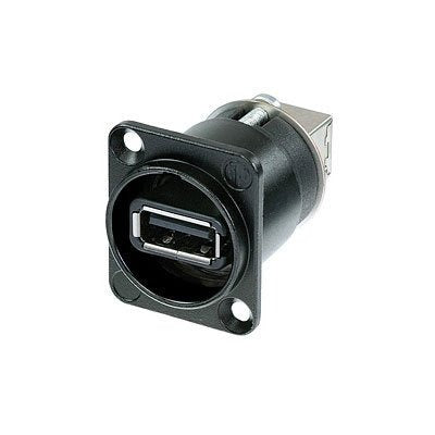 NEUTRIK NAUSB-W-B Reversible USB 2.0 Gender Changer (Type and B), D-Housing, Black