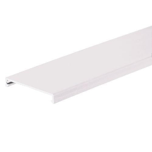 NC2WH6 Halogen-Free Cable Management Duct Cover, 2" Wide x 6 ft, White