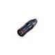 NEUTRIK NC3MXX-BAG-D 3-Pole Male Cable Connector, Silver Contacts, Black Metal Housing