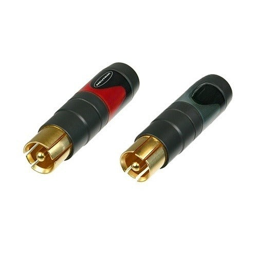 2N Neutrik NF2C-B/2 Professional RCA Plugs Gold-Plated Connectors
