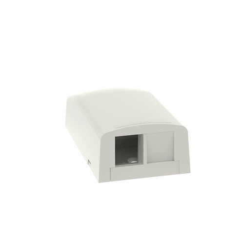 NK2BXIW-A NetKey 2-Port Plenum Surface-Mount Box, White