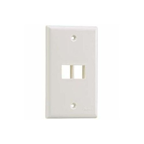 Panduit NK2FNIW NetKey 2-Port Faceplate White 1-Gang