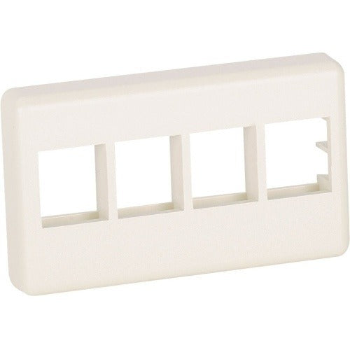 NK4MFIG NetKey 4-Port Furniture Faceplate, International Gray