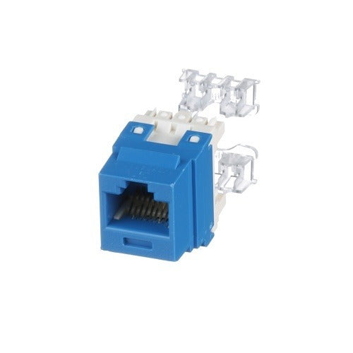 NK688MBU Cat6 UTP RJ45 Punchdown Keystone Jack Module, Blue