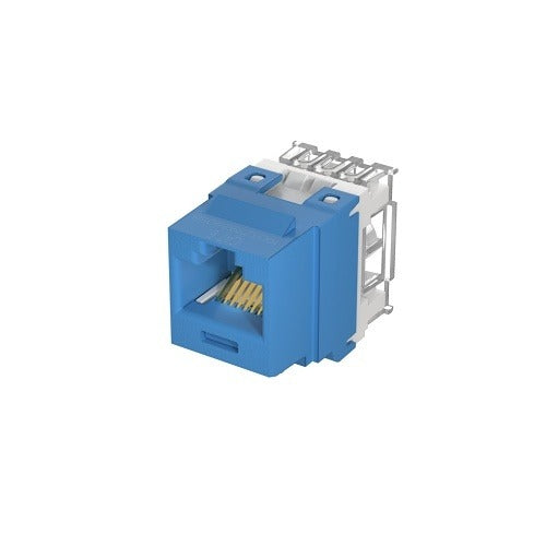 NK688MBU-Q Cat6 UTP RJ45 Punchdown Keystone Jack Module, Blue
