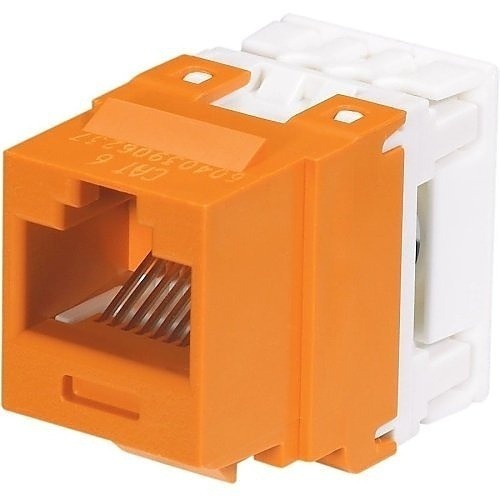 Panduit NK688MOR NetKey Cat6 Punchdown Network Jack, Orange