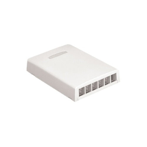 NK6BXWH-AY NetKey 6-Port Surface-Mount Box, White