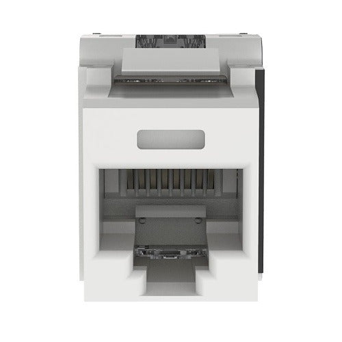 NK6X88MWH NetKey Cat6A UTP RJ45 Punchdown Keystone Jack, White