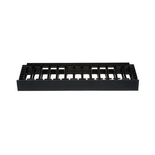 NMF1 NetManager 1RU Horizontal Cable Manager, Black