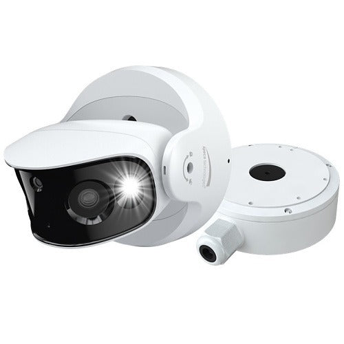 Speco O8LMST1 8MP IP Multisensor Camera 180° Wide-Angle White