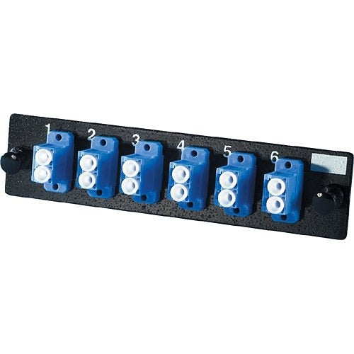 OFP-LCD12AC 6-LC Single-Mode Fiber Optic Adapter Panel, 12-Fiber Capacity