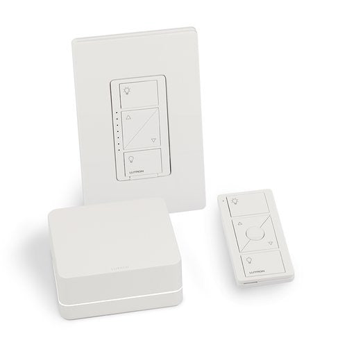 Lutron Caseta P-BDGPRO-PKG1W Smart Dimmer Switch Kit with Pro Hub