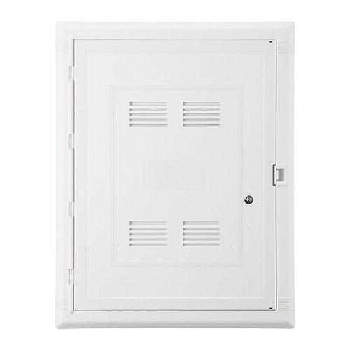 21" Narrow Deep Enclosure Hinged Lid DIN Rail Mount, WiFi Transparent Media Panel P2100NDLF