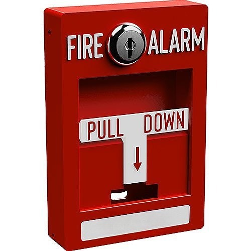 Dual Action Addressable Fire Pull Station, Indoor Alarm Activation PAD100-PSDA