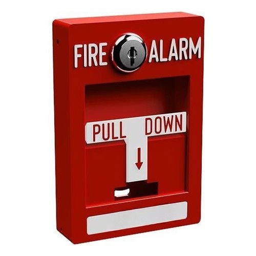 Dual Action Addressable Fire Pull Station, 24V DC, Smoke Control Certified PAD100-PSDA