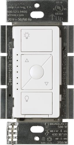 Lutron PD-5NE-WH Caseta Wireless Smart Dimmer Switch ELV+ Phase Selectable
