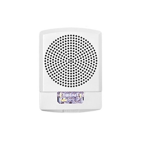 Ceiling Mount Fire Alarm Speaker with LED Strobe, PE-SPKWC White