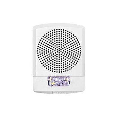 Ceiling Mount Fire Alarm Speaker with LED Strobe, PE-SPKWC White