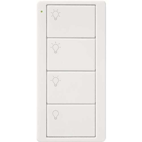 Lutron Pico PJ2-4B-GWH-L31 4-Button Wireless Remote with Light Icons, White