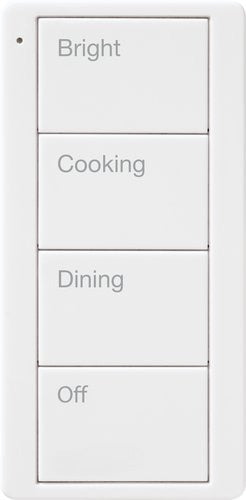PJ2-4B-GWH-P02 Lutron Pico PJ2-4B Smart Remote 4-Button Wireless Light Control White
