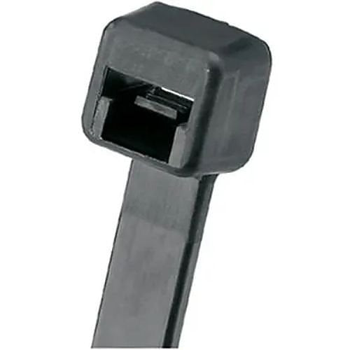 PLT4S-M0 Pan-Ty Locking Cable Ties, 50 lb Tensile Strength, 14.5", Black, 1000-Pack