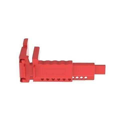 PSL-BV2 Polypropylene Ball Valve Lockout, 1.25"–3", Red