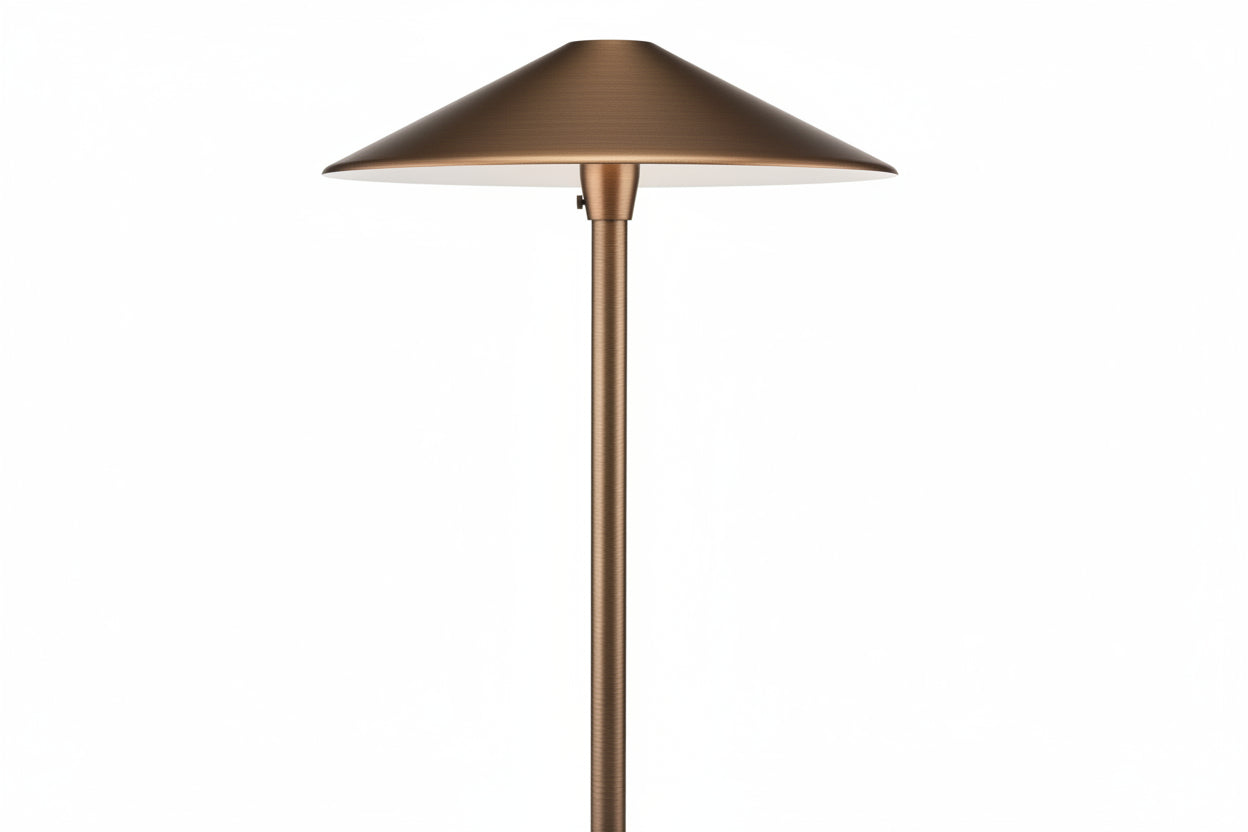 FX Luminaire CPL7-LED20W-18R-AB Recessed Light Cora Collection Series C-PL Path Light, 20W Equivalent LED Lamp, 2700K, Antique Bronze