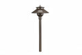 FX Luminaire PL-LED20W-12R-BZ Vantage Collection Series Standard Path and Area Lights, 1.3VA, 2700K G4 Lamp, 12" Riser, Bronze Metallic