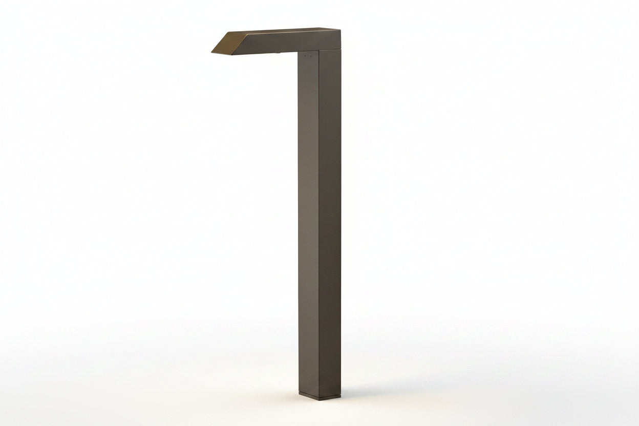 FX Luminaire MP401LEDSBZ Modern MP-40 Path Light, (1) LED 2.2 VA, 45 lm, Soft Color Temp 3000K, Bronze Metallic