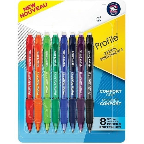 Paper Mate Profile 0.7mm Mechanical Pencils with HB #2 Lead, 8-Pack – 2105705