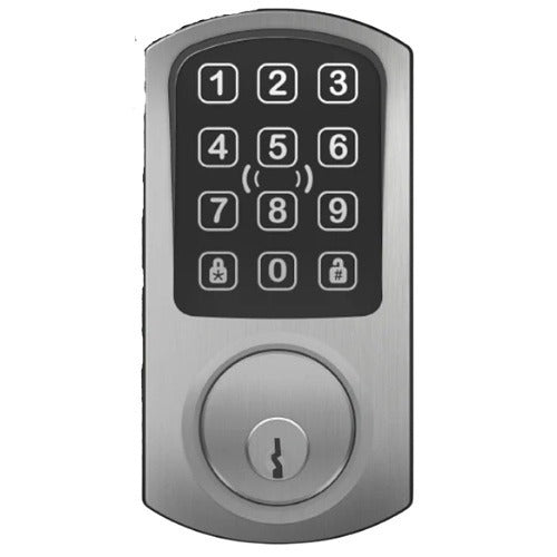 Wireless Deadbolt Lock Satin Chrome Access Control RLDBPKS, Multifamily Residential Apartments Condos