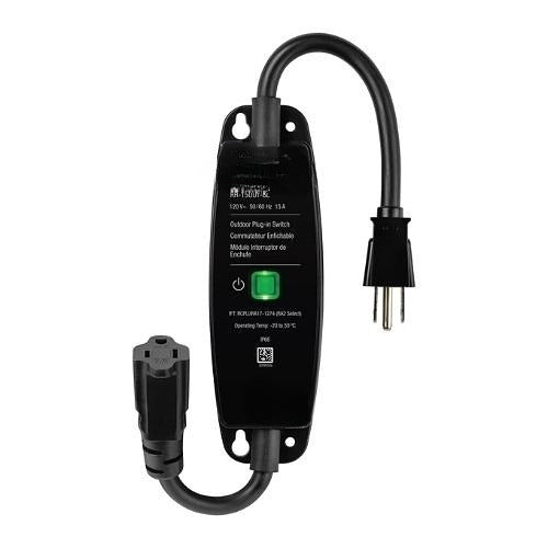 Lutron RR-15OUT-BL RadioRA 3 Outdoor Plug-In Switch 15A IP66