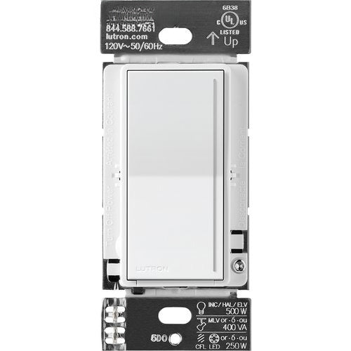 Lutron RRST-RD-WH Sunnata RF Companion Touch Dimmer RA3 120V White