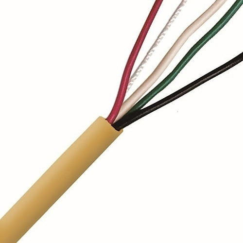 ADI PRO RT-8001504 22/4 Stranded General Purpose Cable, CL2, Speed Coil, 500', Yellow