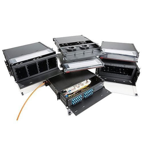 RTC1U-3APB 1RU Rack-Mount Fiber Optic Enclosure with 3 Adapter Plates