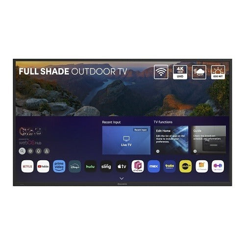 SunBrite SB-V4-65-BL Veranda 4 65" 4K HDR Outdoor TV Full Shade IP55