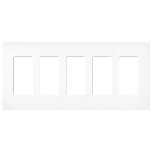 Lutron SC-5-BW Claro 5 Gang Satin Wall Plate Decorator Dimmers Switches
