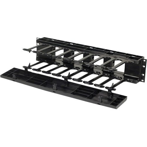 SHMC2RU 2RU 19" Rack-Mount Horizontal Cable Manager, Black