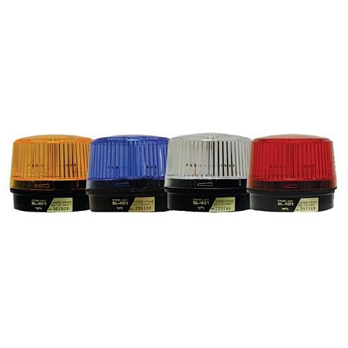60,000 Candle Power Security Strobe Light 12V DC Amber Lens SL-401A, Weather-Resistant Box Mount