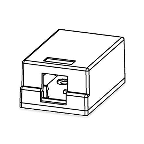SMEK100 1-Port Surface-Mount Network Box, Electric Ivory