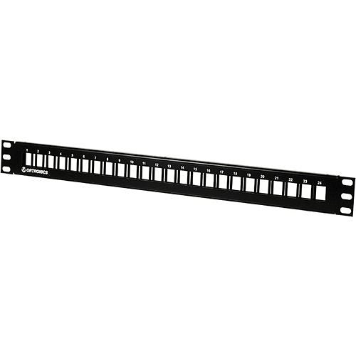 SPKFU24 TechChoice 24-Port Unloaded Flush-Mount 1U Patch Panel