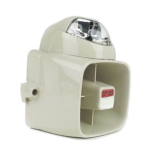 120dB Siren Strobe Combo with Clear Lens, Indoor Outdoor Wall Mount SSX52SC