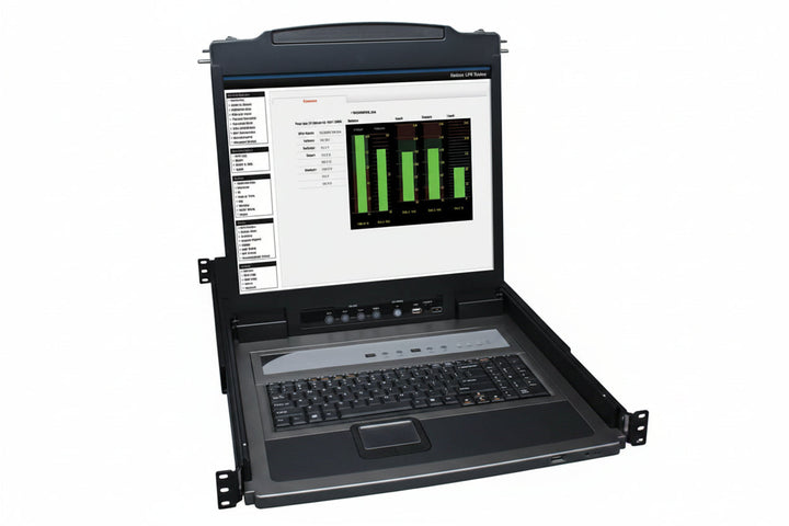 Eaton Tripp Lite B020-U08-19-K NetDirector 8-Port, 1U Rack-Mount Console, KVM Switch with 19" LCD and PS2/USB Combo Cables, (Replaces B020-008-17)