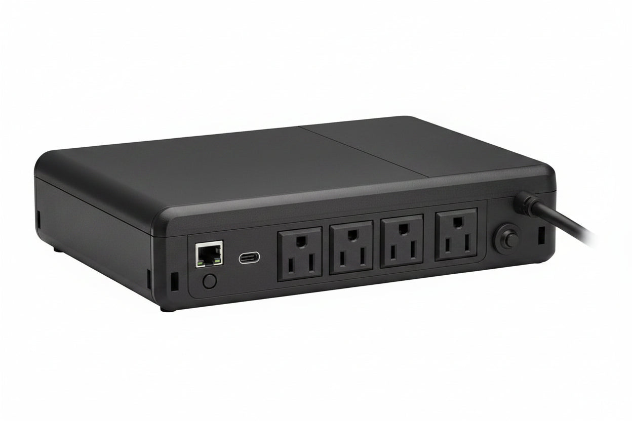 Eaton Tripp Lite BC600RNC Standby Cloud-Connected UPS with Remote Monitoring, 5-15R Outlets (Surge + Battery Backup), 5-15P Plug, Desktop, 600VA 300W 120V, 4 NEMA