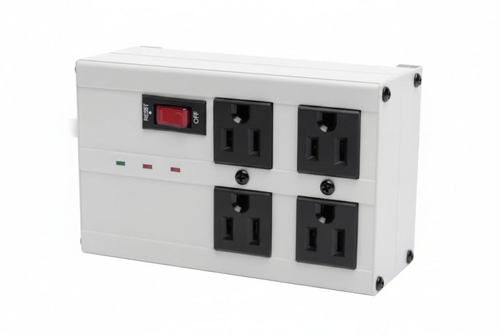 Eaton Tripp Lite ISOBAR4ULTRA Isobar 4-Outlet Surge Protector, 6' Cord with Right-Angle Plug, 3330 Joules, Diagnostic LEDs, Metal Housing