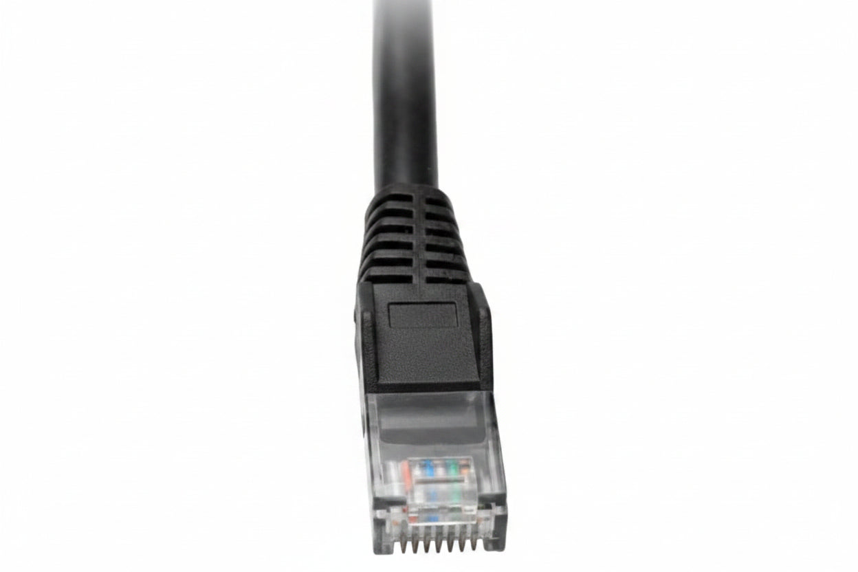 Eaton Tripp Lite N201-002-BK Cat6 Gigabit Snagless Molded UTP Ethernet Cable RJ45 M/M, PoE, Black, 2' (0.61 m)