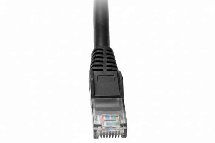 Eaton Tripp Lite N201-002-BK Cat6 Gigabit Snagless Molded UTP Ethernet Cable RJ45 M/M, PoE, Black, 2' (0.61 m)