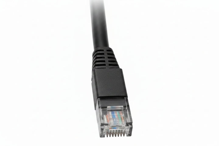 Eaton Tripp Lite N201-002-BK Cat6 Gigabit Snagless Molded UTP Ethernet Cable RJ45 M/M, PoE, Black, 2' (0.61 m)