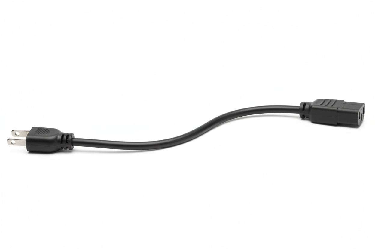 Eaton Tripp Lite P006-006 Desktop Computer AC Power Cable, NEMA 5-15P to C13, 10A, 125V 18 AWG, 6' (1.83 m), Black